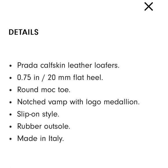 Prada Leather Loafers, size 39.5 , pre -owned, good condition - Picture 4 of 16